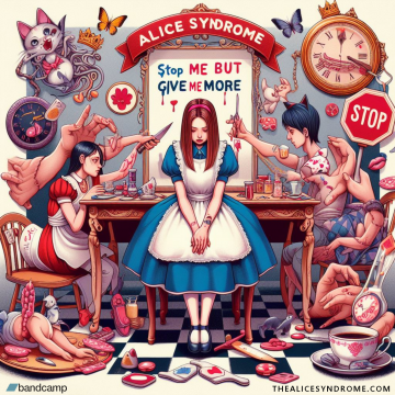 An image illustrating an article about Stop me but give me more – Resources on thealicesyndrome.com